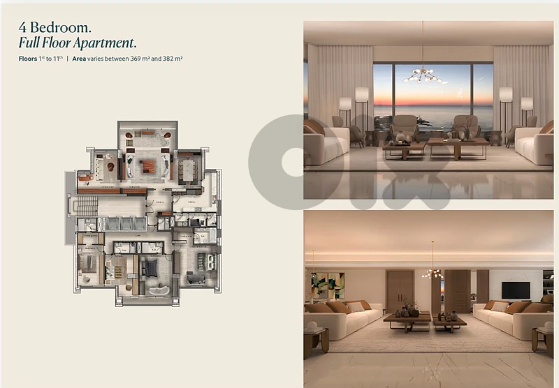 Apartment for sale in Ramlet El Bayda/ Under construction/ Seaview