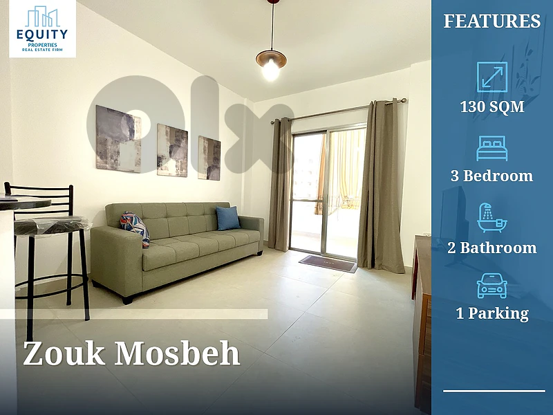 Furnished 130 SQM Apartment For Rent In Zouk Mosbeh #RK10725
