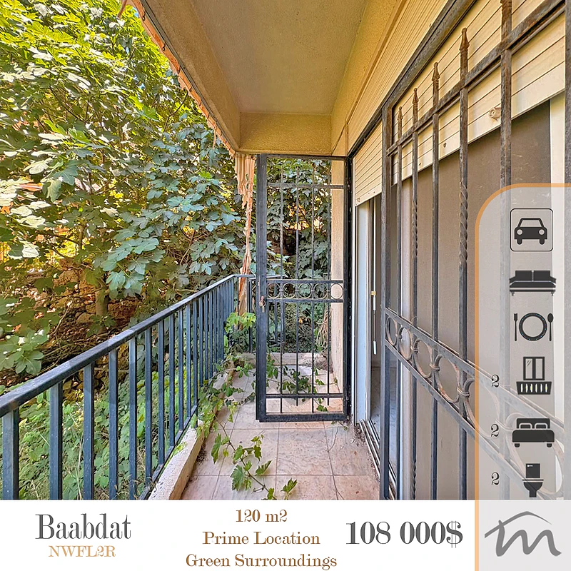 Baabdat | Catchy 120m² Apart | Prime Investment | Green Surroundings Baabdat | Catchy 120m² Apart | Prime Investment | Green Surroundings