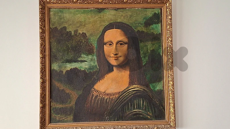 لوحة الموناليزا الشهيرة