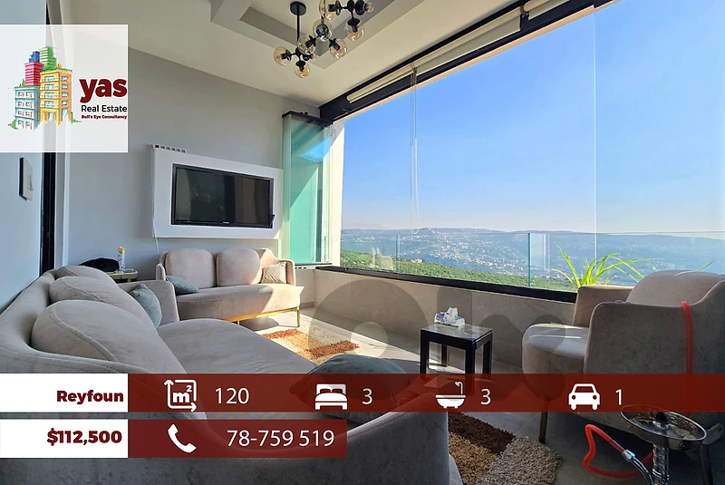 Reyfoun 120m2 | Breathtaking View | High End | Decorated | Catch | DA
