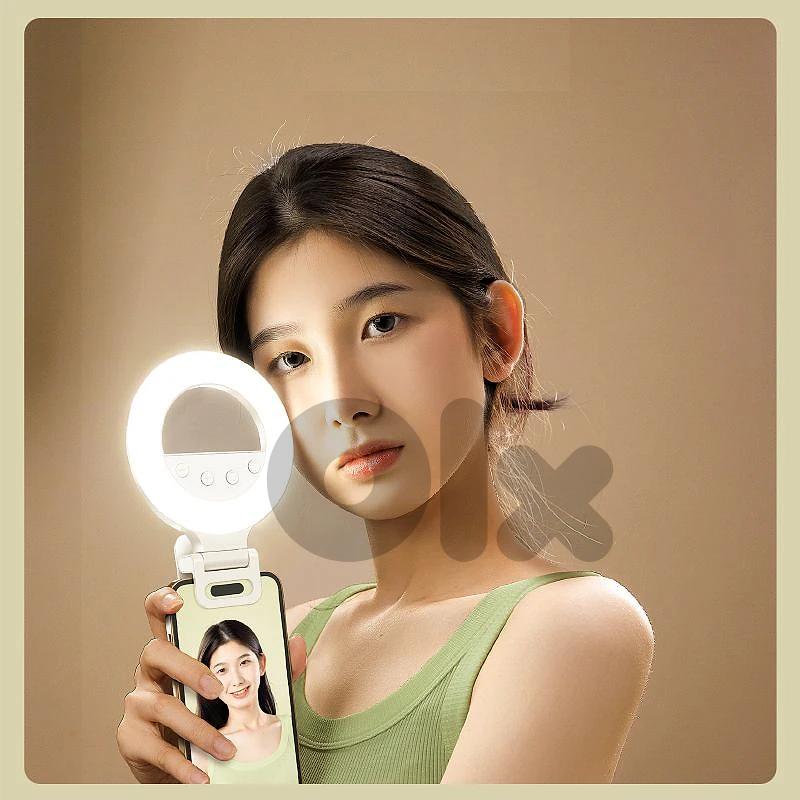 K5 Pro LED Rechargeable Selfie 5 Lighting Mode Phone Ring