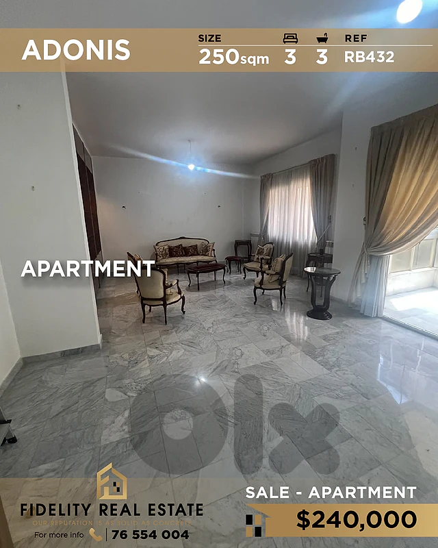 Apartment for sale in Adonis RB432 شقة للبيع في أدونيس