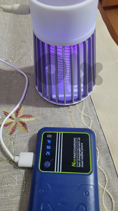 Mosquito zapper lamp +high capacity power bank
