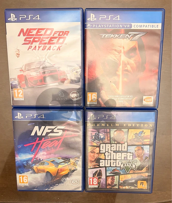 PS4 GAMES USED ONCE