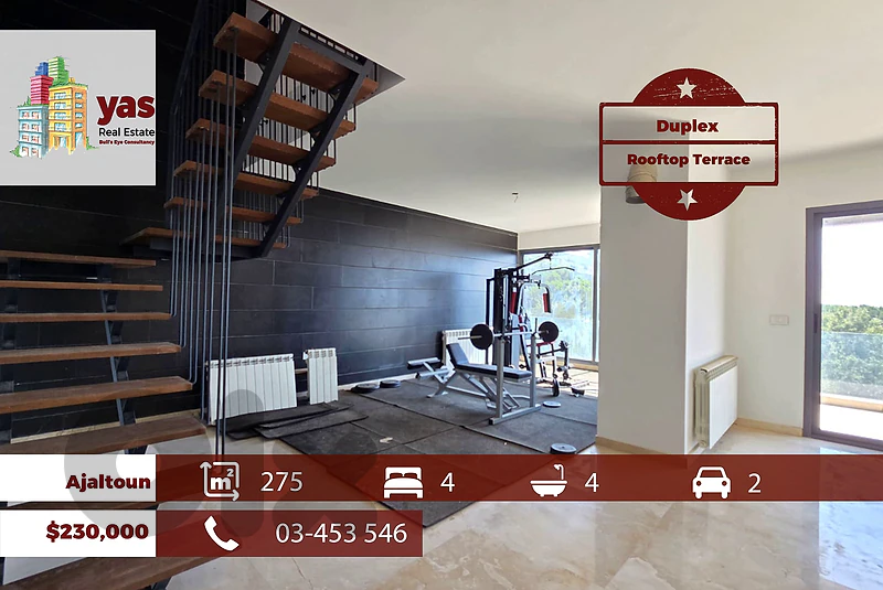 Ajaltoun 275m2 | Duplex | Rooftop Terrace | Mountain View | TO