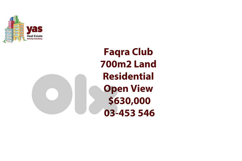 Faqra Club 700m2 | Open View | Residential Land | Prime Location | HN