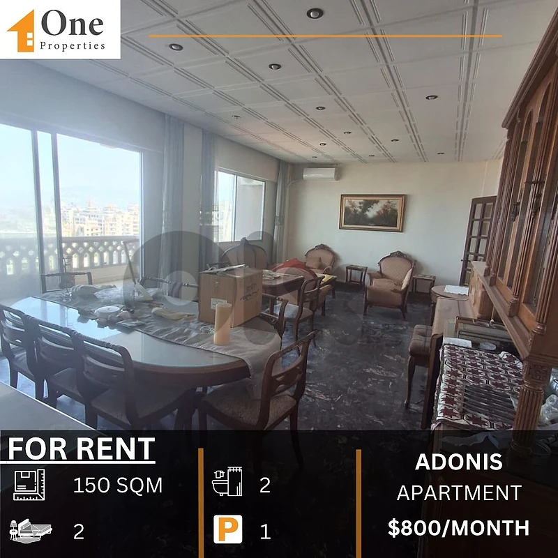 APARTMENT FOR RENT IN ADONIS - ZOUK MOSBEH