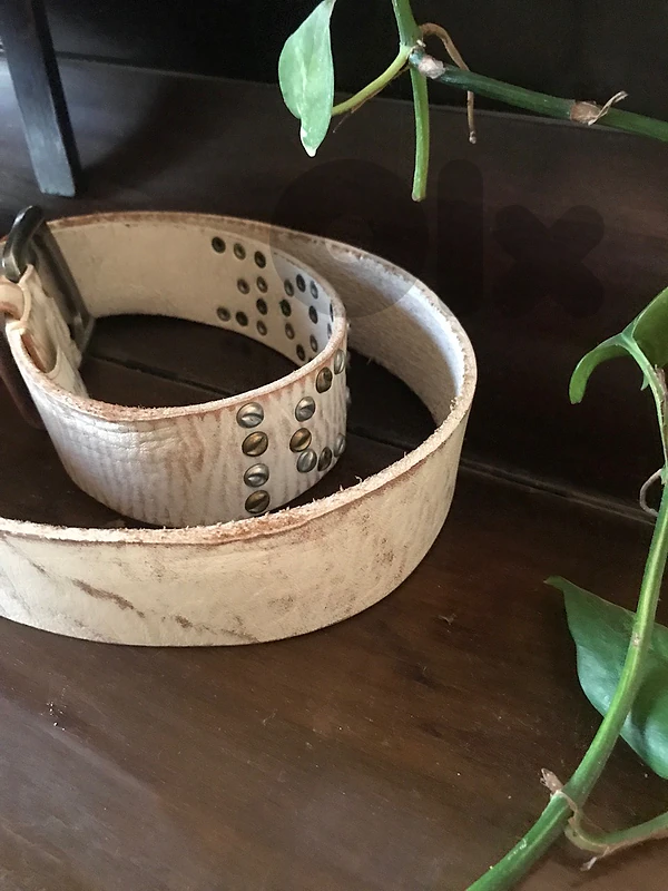 offwhite real leather belt