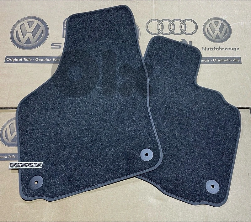 VW Golf 5 GTI R32 Black Carpet Floor Mats Genuine OEM