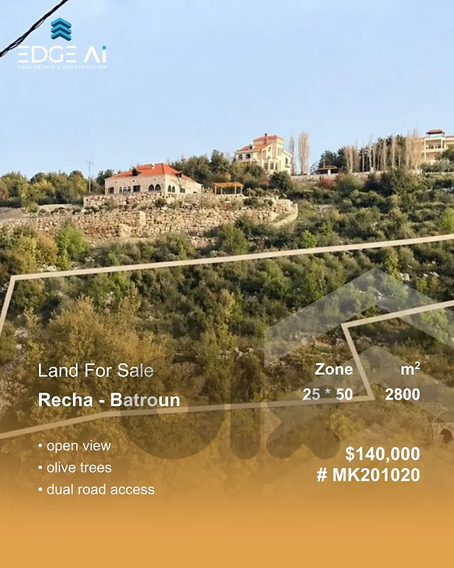 Land for Sale ,Racha Batroun ,#MK201019