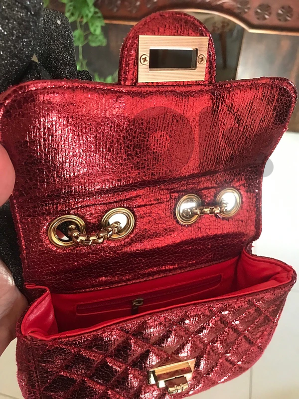 cute red handbag