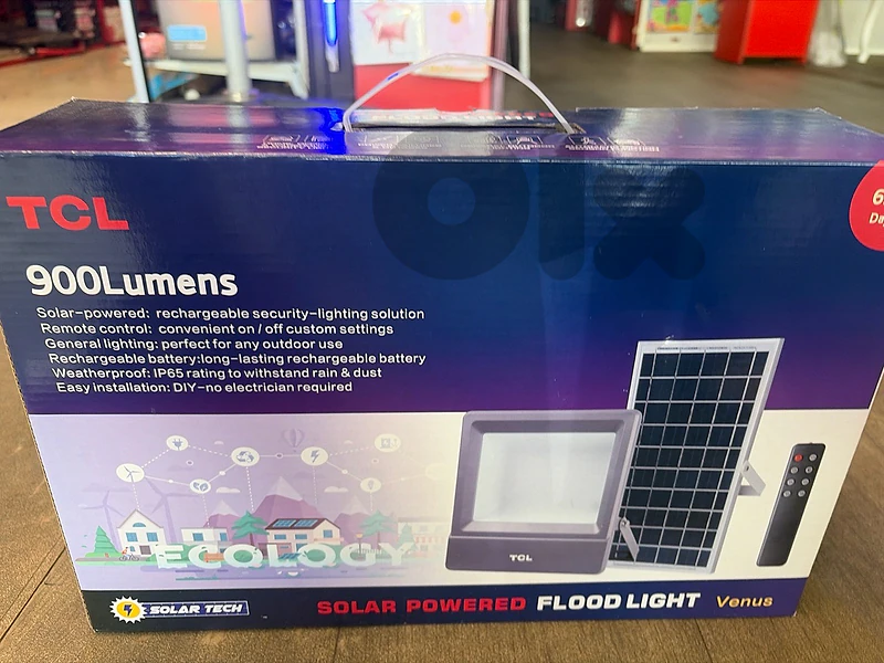 ☀️ TCL Solar Powered Flood Light – For Sale