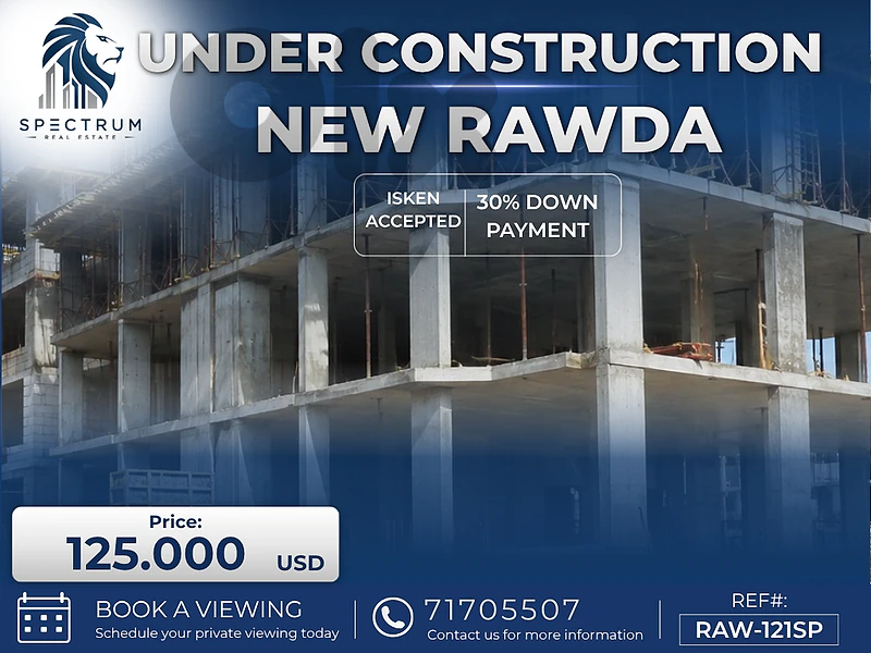 UNDER CONSTRUCTION | NEW RAWDA | 2BEDS | ISKEN ACCEPTED, (RAW-121)S.P