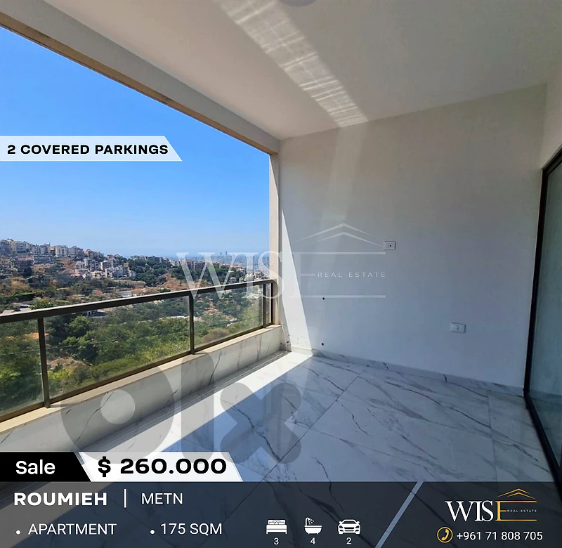 🏡 175 SQM Apartment for SALE in Roumieh!