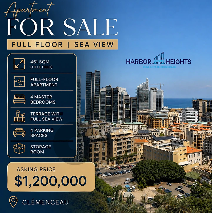 Apartment for Sale in Clemenceau - شقة للبيع في كليمنصو