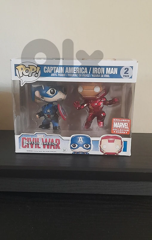 Captain america/ iron man 2 pack funko pops