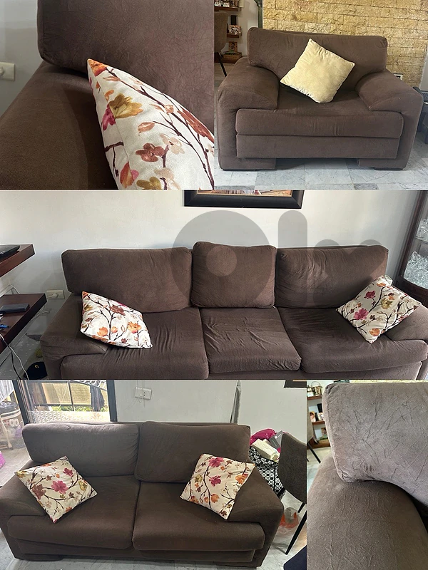 salon moderne 3 pieaces حالة متوسطة