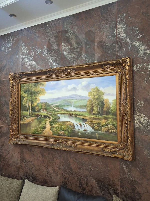 large antique oil painting
