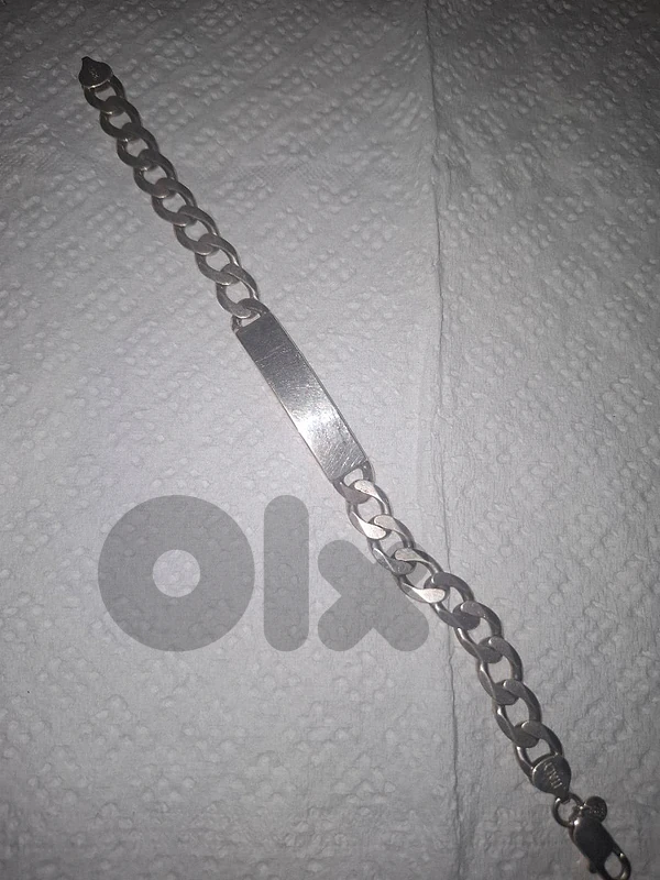 بلاك فضه ٩٢٥ عريض وزن 27 غرام بحاله جيده جدا