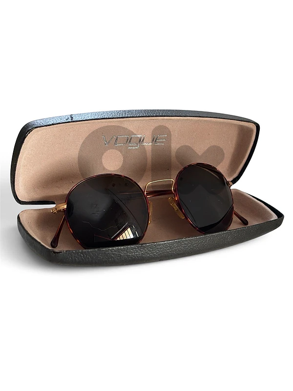 Vintage Florence Vogue VO 3156 Italian Gold Tortoise Round Frame