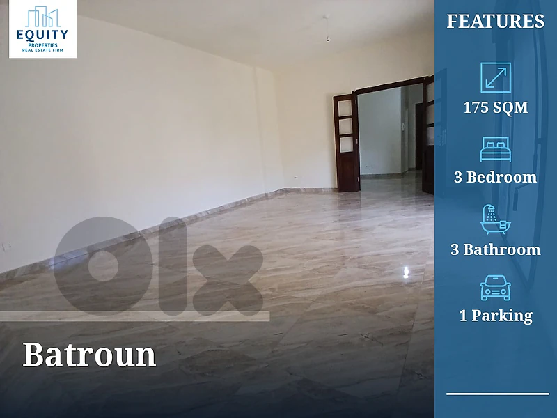 175 SQM Apartment For Sale In Batroun #KS11698
