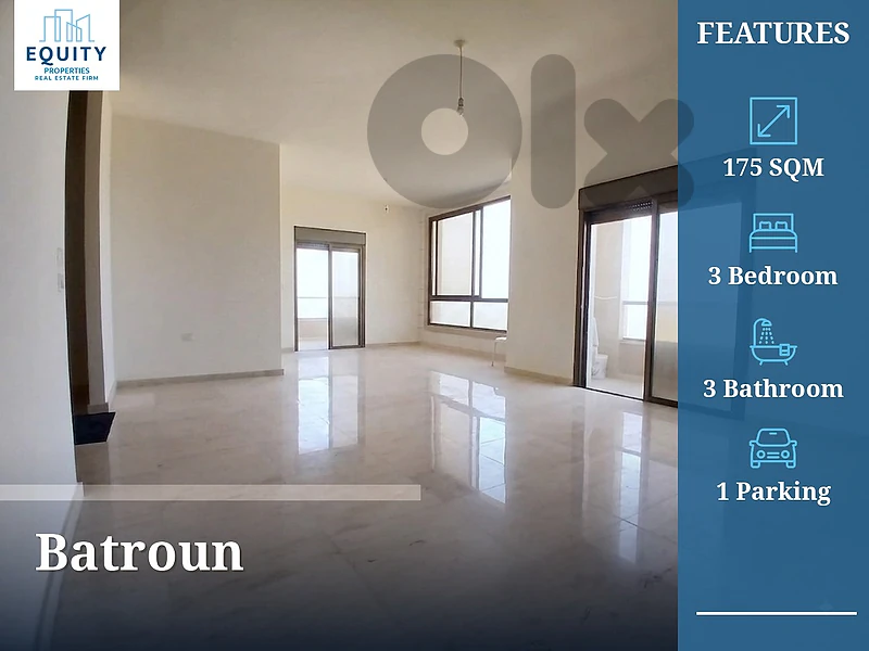 175 SQM Apartment For Rent In Batroun #KS11498