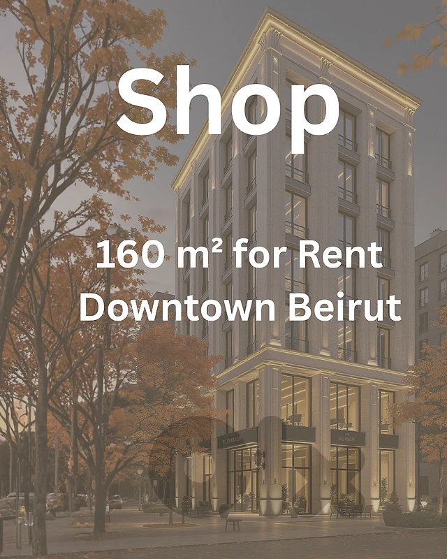 RAO26-5315 Shop 160 m² for Rent – Downtown Beirut
