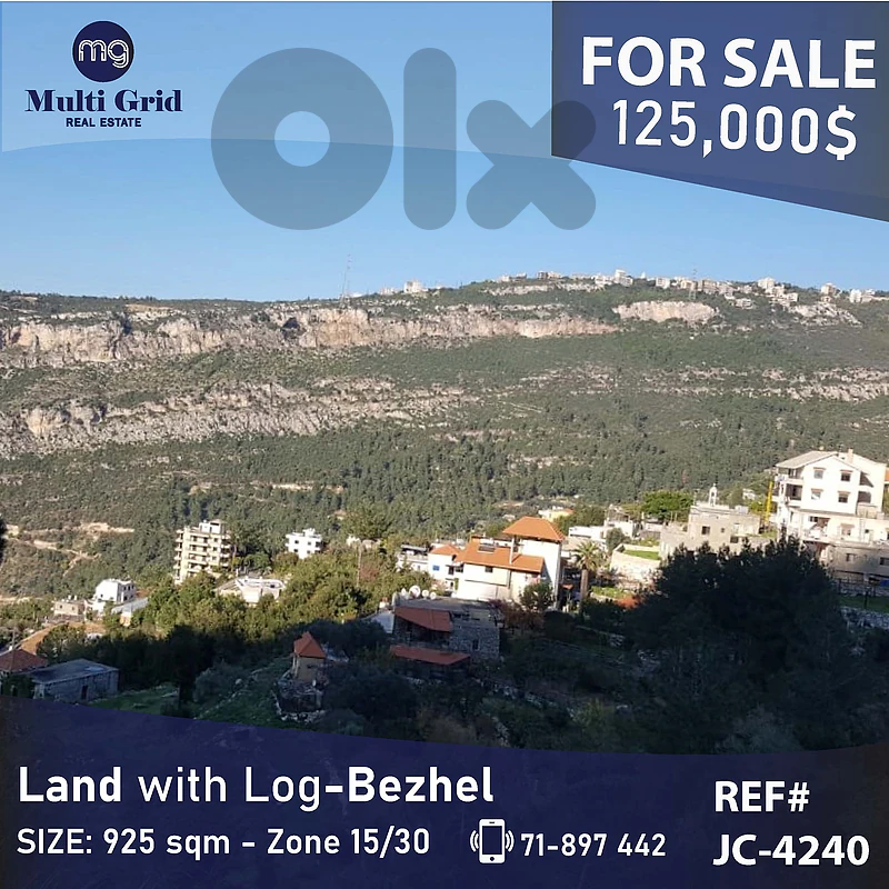 JC-4240 Land For Sale in Bezhel أرض للبيع في بزحل