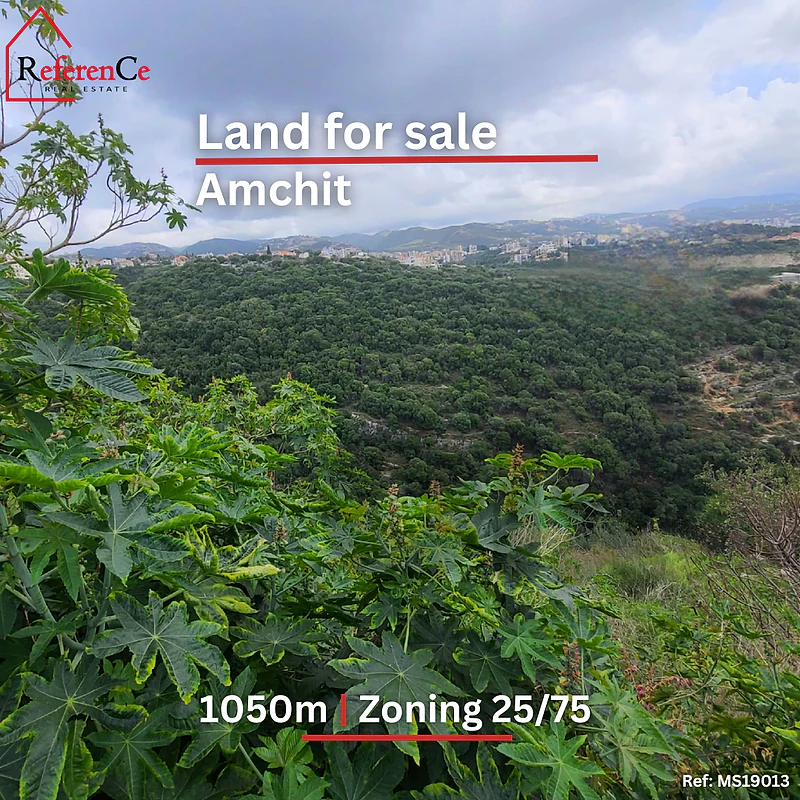 A piece of land in Amchit ارض في عمشيت