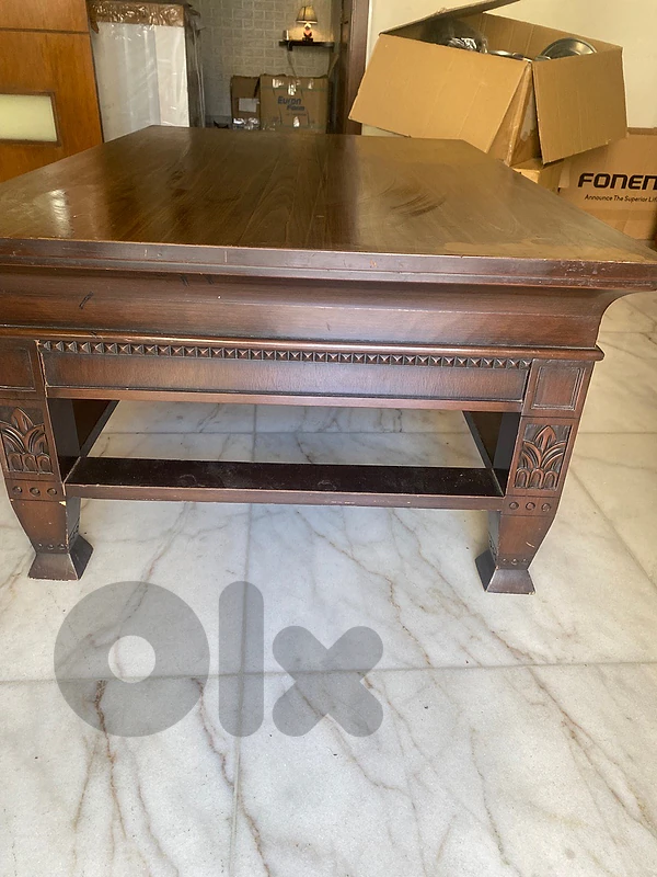 wooden table very luxurious