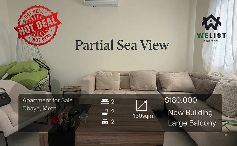 Apartment for sale in Dbayeh شقة للبيع في منطقة ضبية