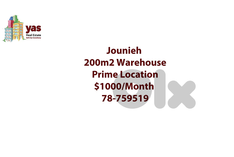 Jounieh 200m2 | Warehouse | Rent | Prime Location | RH