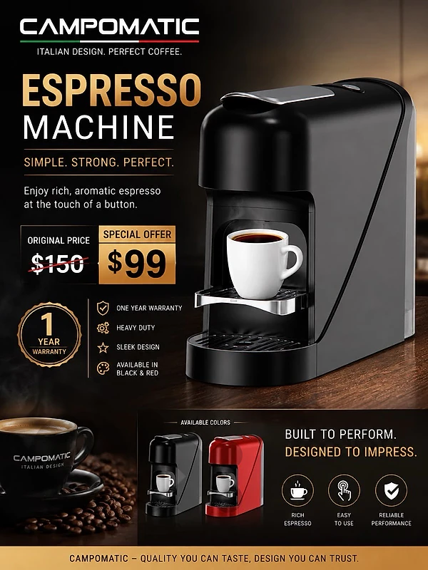 Campomatic Espresso Machine كفالة شركة
