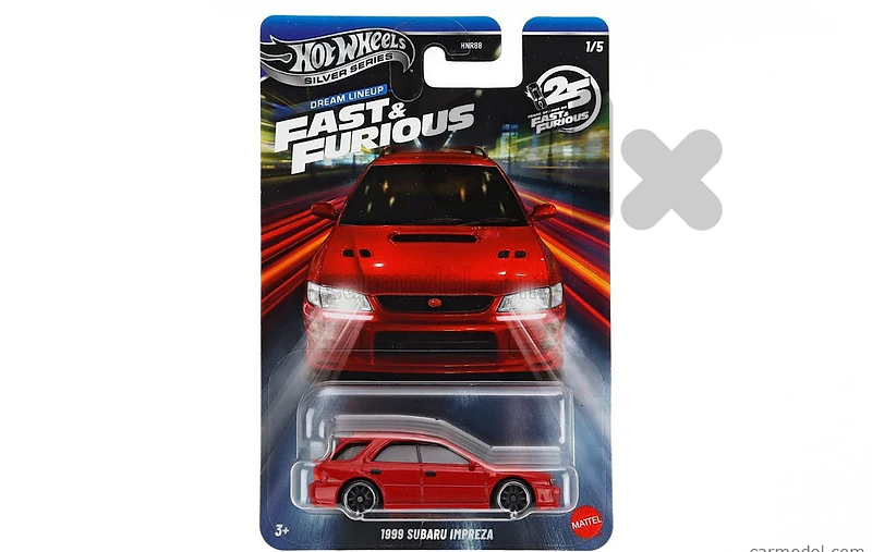 Hot Wheels 1999 Subaru Impreza ( Silver Series) diecast model 1;64