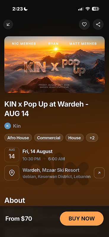 pop up 14 auguest walkin ticket for 20$ less