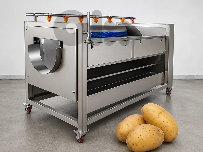 Potato Brush Washing Machineغسل البطاطا بالفرشاة