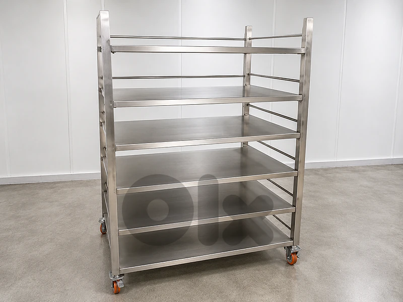 Stainless Steel Trolley عربة ستانلس ستيل