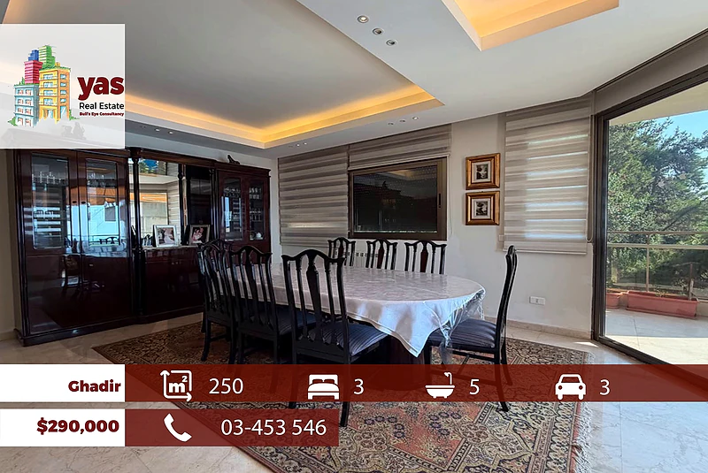 Ghadir 250m2 | Decorated Flat | Prime Location | Quiet Street | EH
