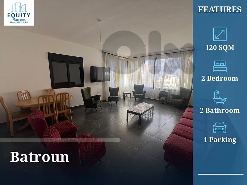 Furnished 120 SQM Apartment For Rent In Basbina Batroun #KS12198 Furnished 120 SQM Apartment For Rent In Basbina Batroun #KS12198