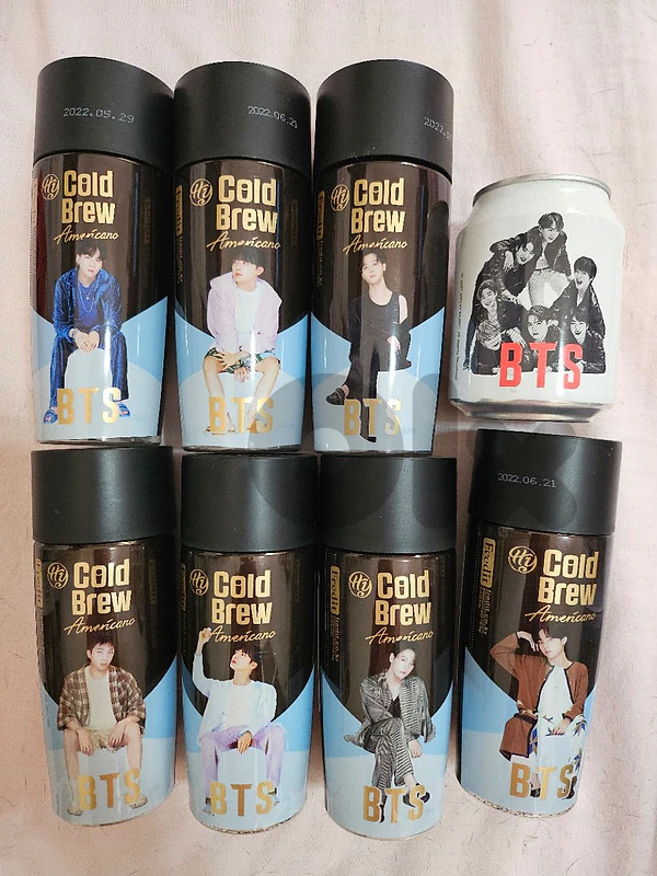 BTS Limited Edition Cold Brew Coffee Set (2022) - 7 Members + 1 OT7