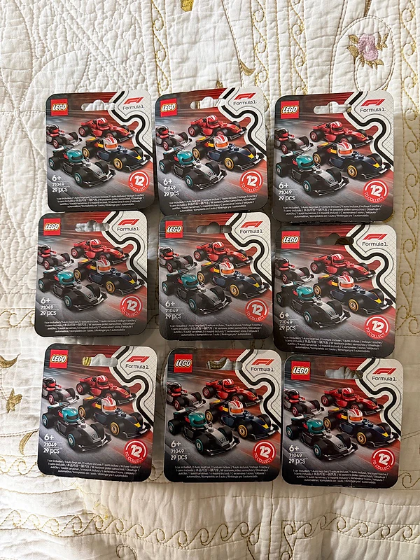 Lego F1 collectible bundle of 9