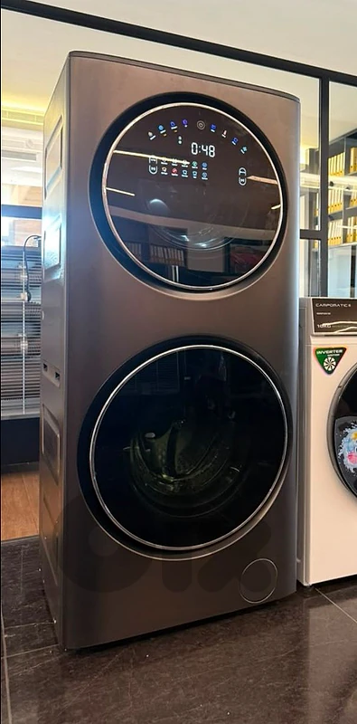 Washer&Dryer Campomatic 17kg TOWER غسالة تاور كامبوماتيك صناعية