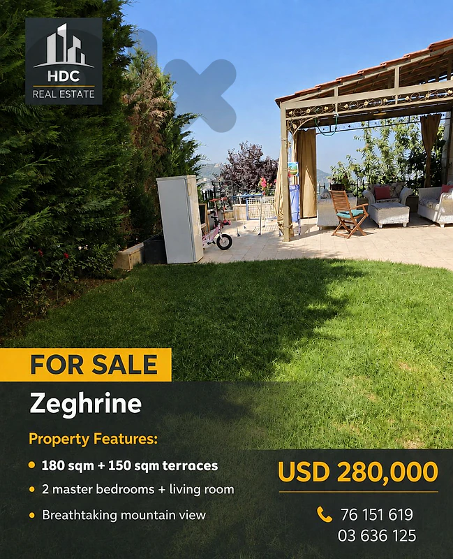 Zaghrine Stunning terrace with a panoramic view