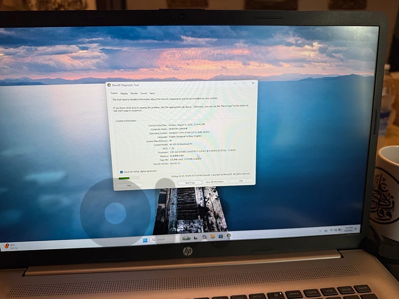 laptops hp cor i7 g 11 screen 17