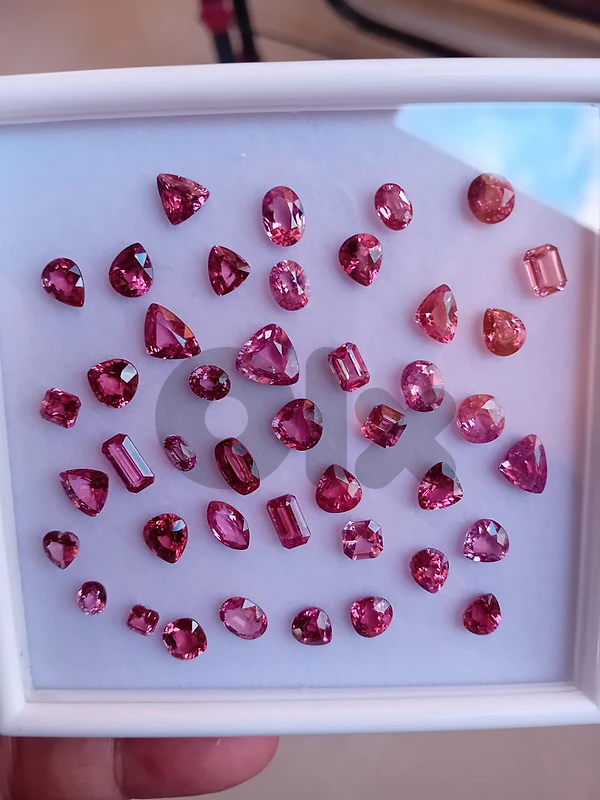 natural malaya garnet 46.05 ct   parcel, rare to find