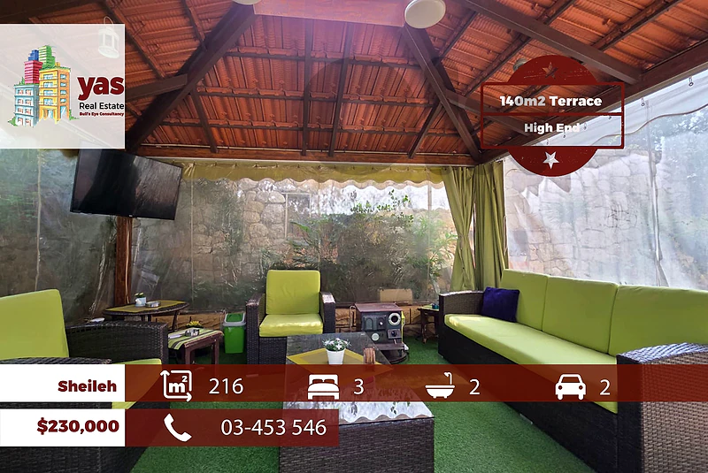 Sheileh 216m2 | 140m2 Terrace | Prime Location | HIgh End | TO