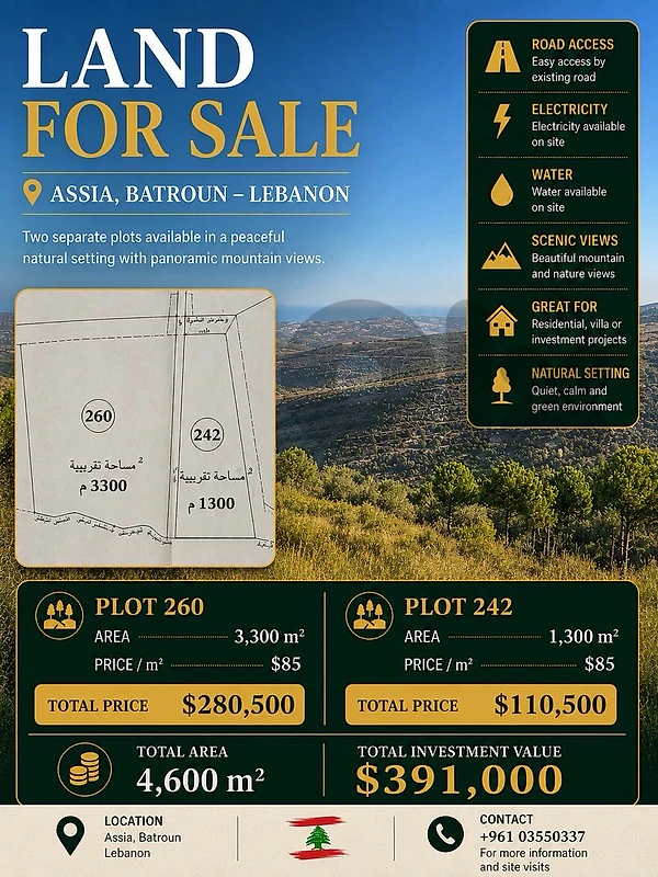 Land for sale in Asia with sea view