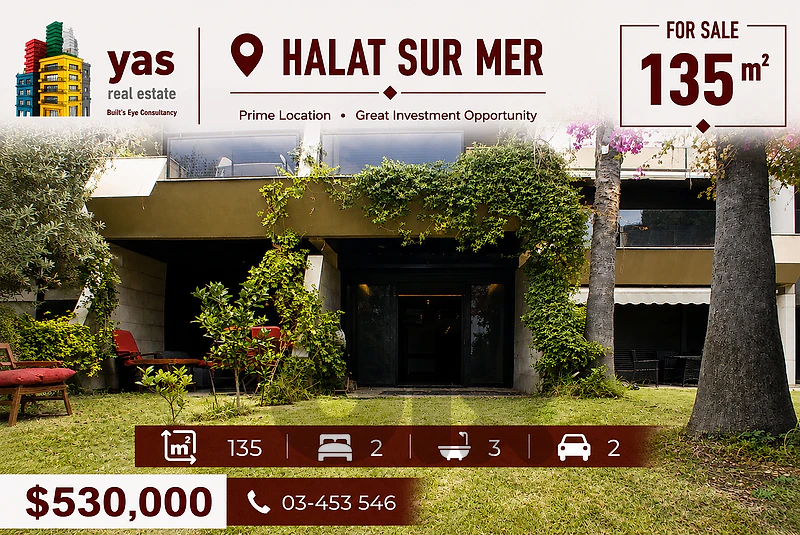 Halat Sur Mer 135m2 | 50m2 Terrace | Chalet Duplex | View | ABA/MJ |