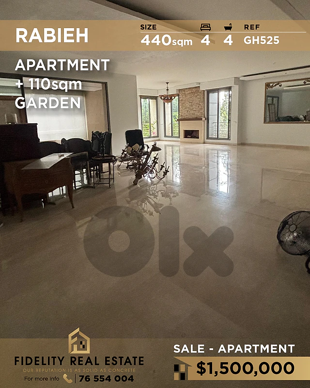 Apartment for sale in Rabieh GH525 شقة للبيع في رابيه